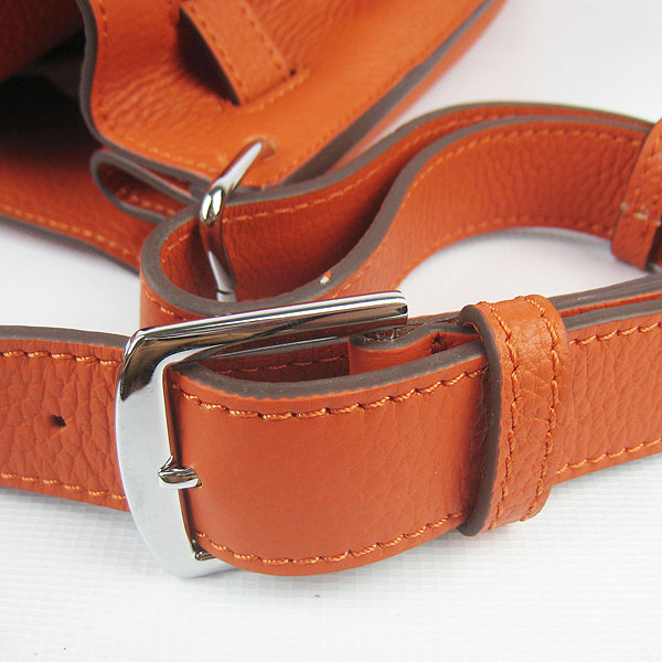 Replica Hermes Jypsiere 34 Togo Leather Messenger Bag Orange H2804 - 1:1 Copy - Click Image to Close